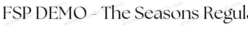 FSP DEMO - The Seasons Regular字体转换
